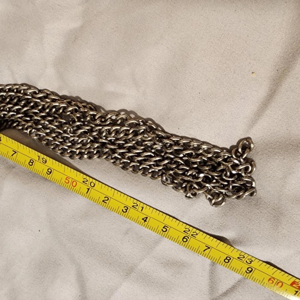 Silver/Ruby Long Statement Necklace - image 7